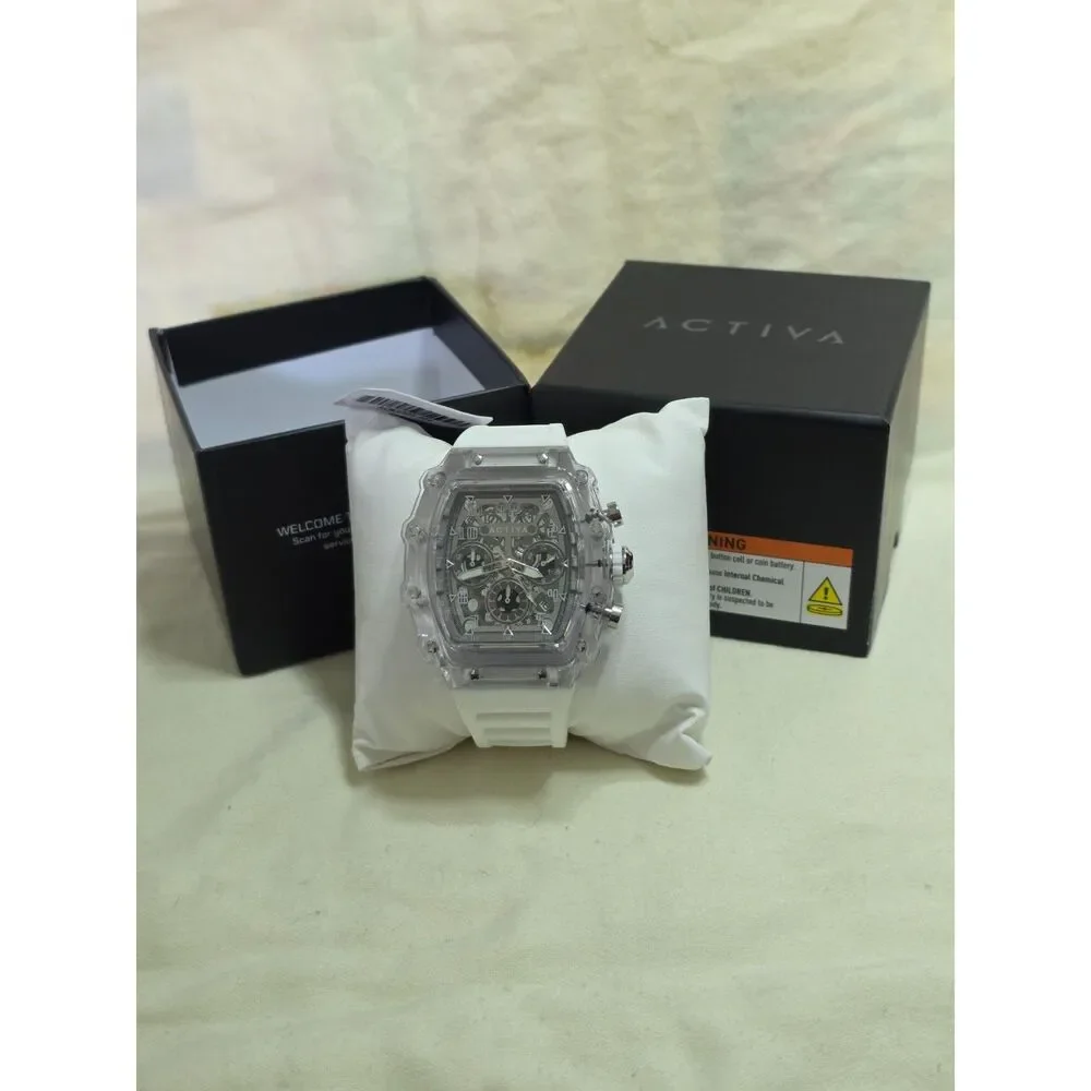 New Activa Fury X by Invicta Skeleton Dial Sport Watch – Clear ACW2305-0004